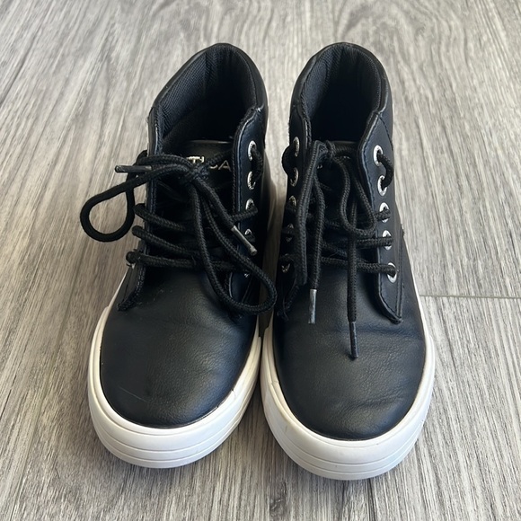 Nautical Black High Top Sneakers Size 11 - Picture 2 of 7